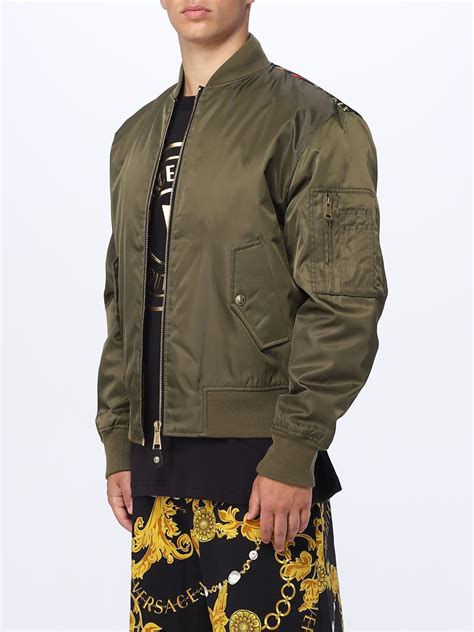 versace millitary jacket|versace denim jacket.